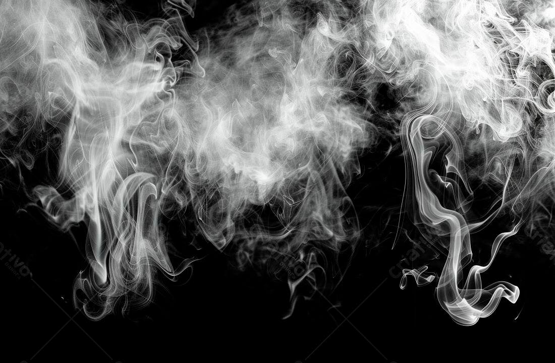 Nuvem de fumaça branca abstrata