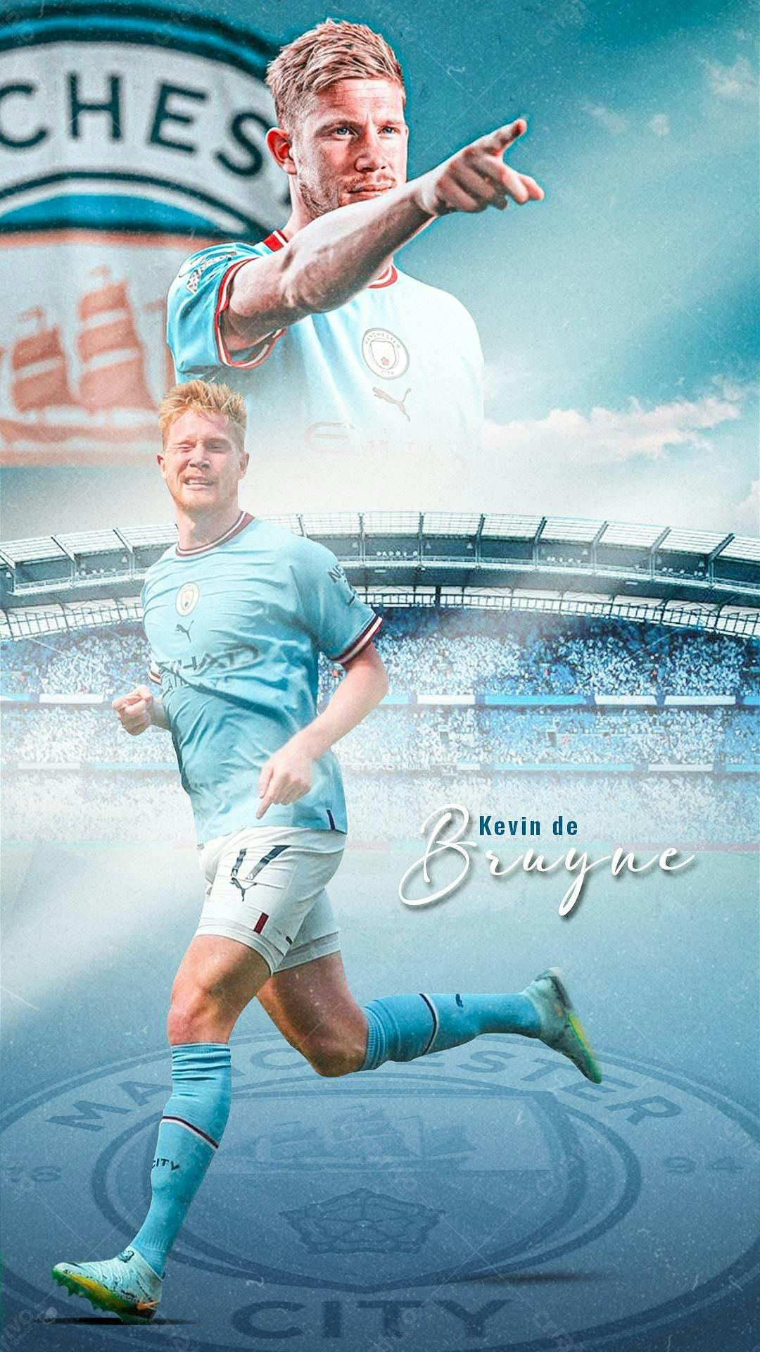 Poster Kevin De Bruyne Manchester City PSD Editável