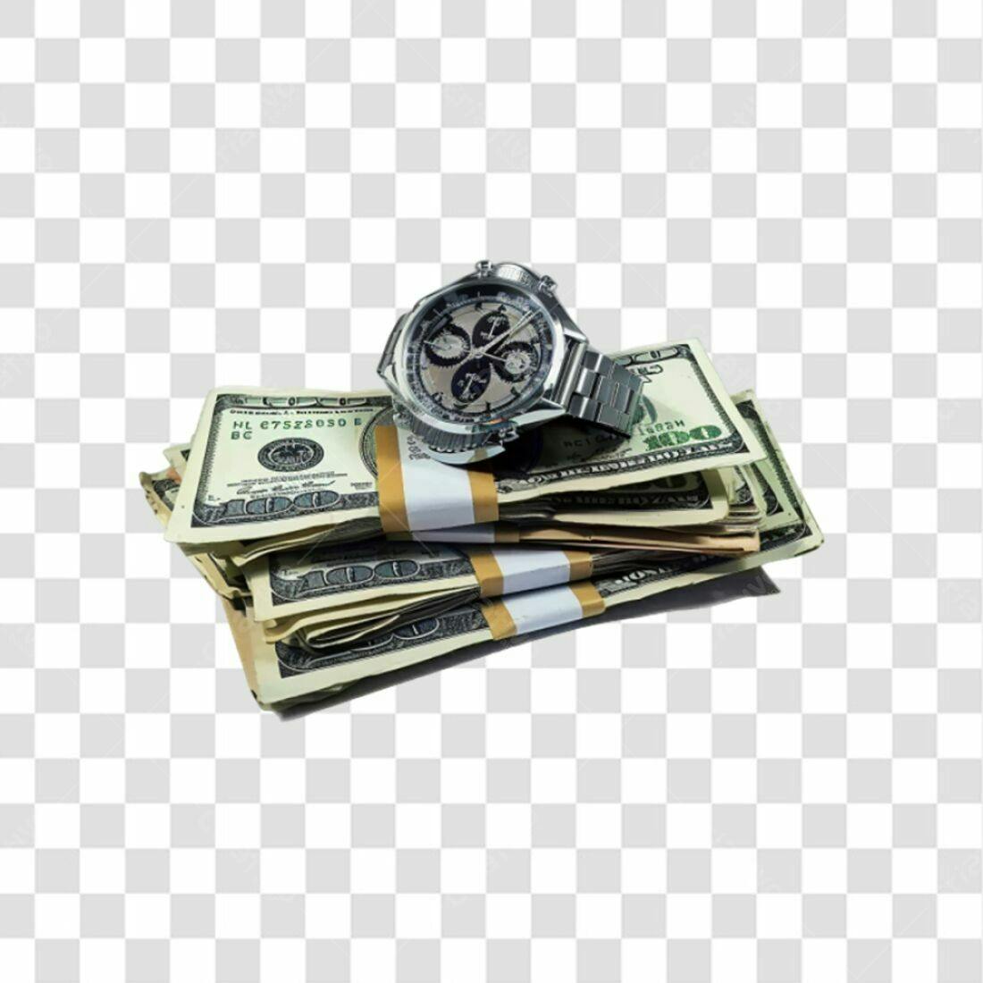 Icone Relógio e Dinheiro PNG com fundo transparente