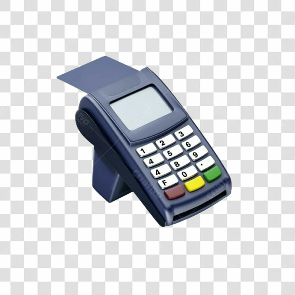 Máquina De Cartão 3D Png Transparente (3)