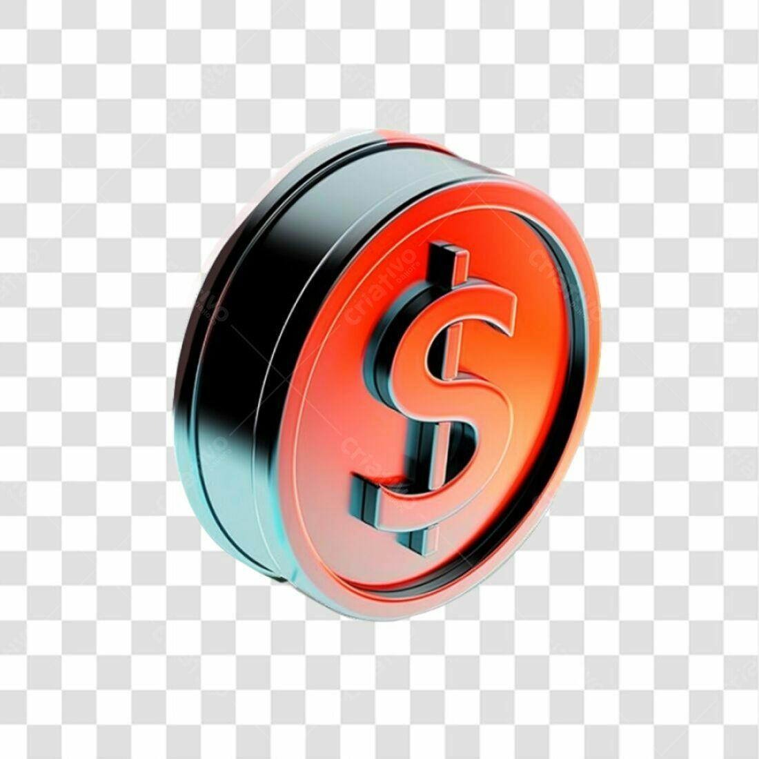 Ícone Dólar PNG com fundo transparente