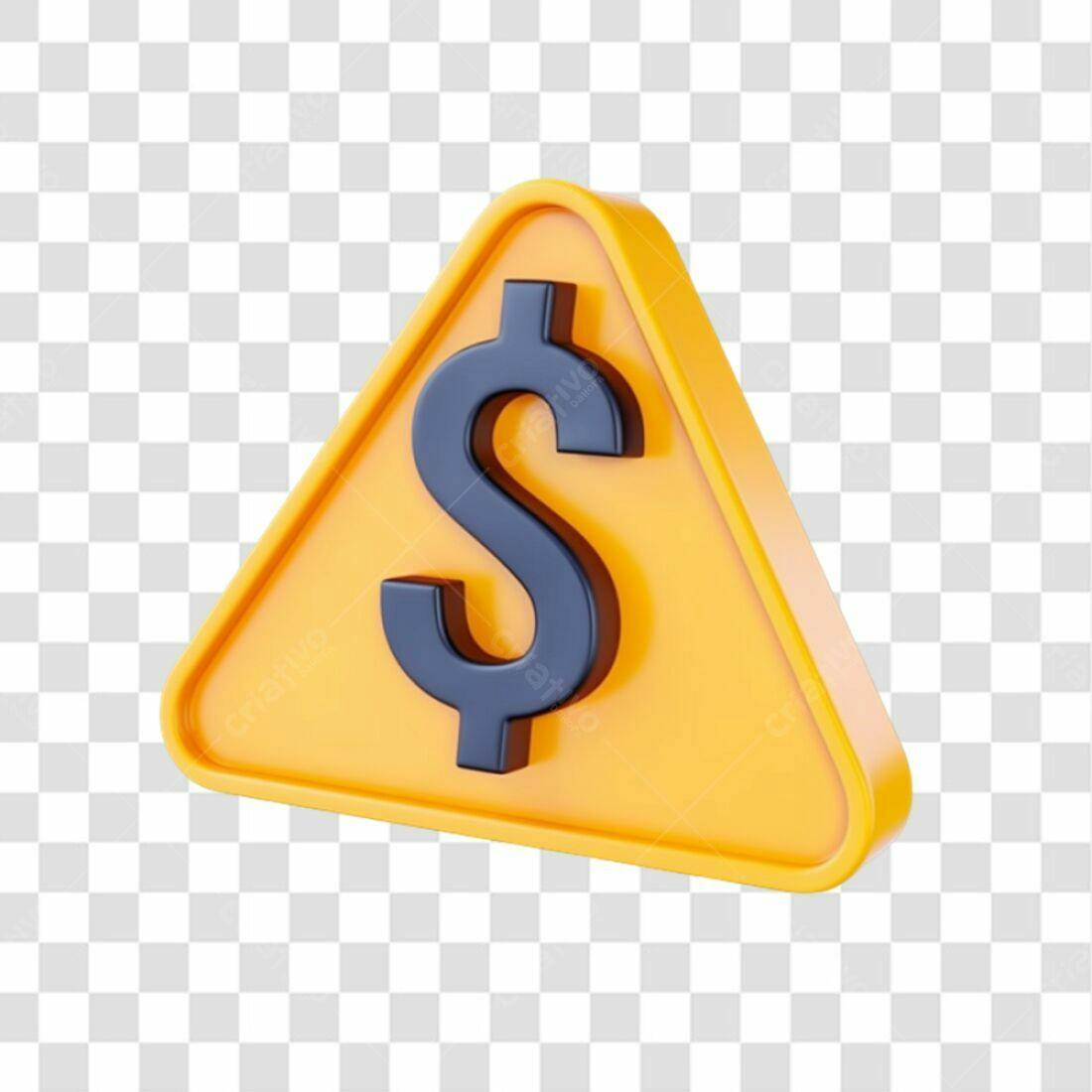 Icone Financeiro Dólar PNG com fundo transparente