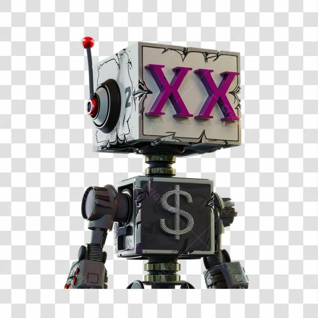 Icone Robô Financeiro PNG com fundo transparente