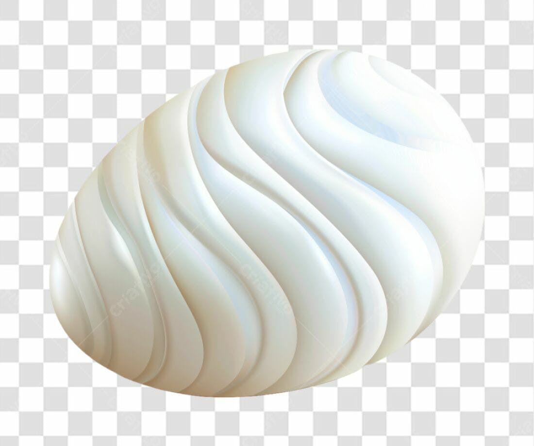 Icone Páscoa Ovo Branco PNG com fundo transparente