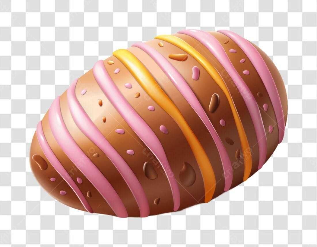Icone Páscoa Ovo Chocolate PNG com fundo transparente