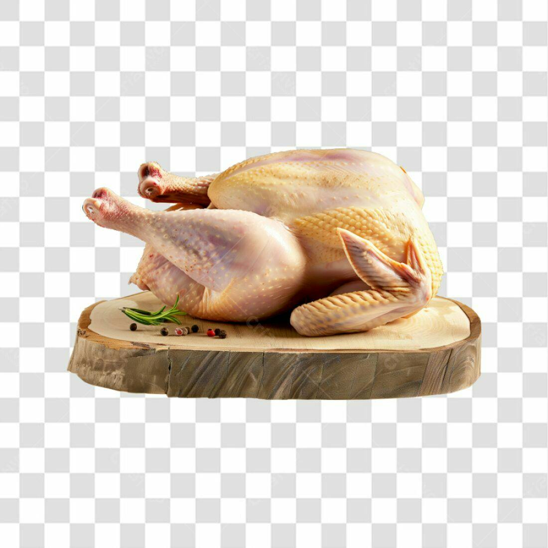 Imagem Frango Cru Tábua PNG com fundo transparente