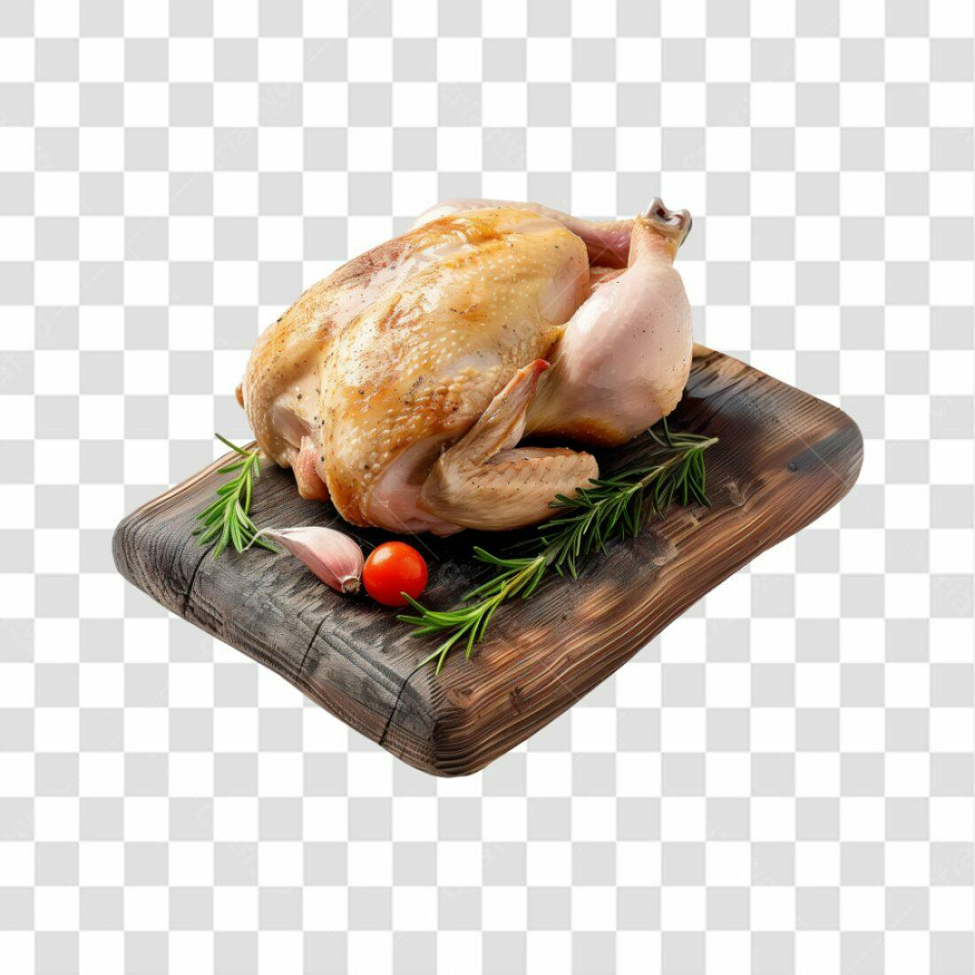 Imagem Frango Assado Tábua PNG com fundo transparente
