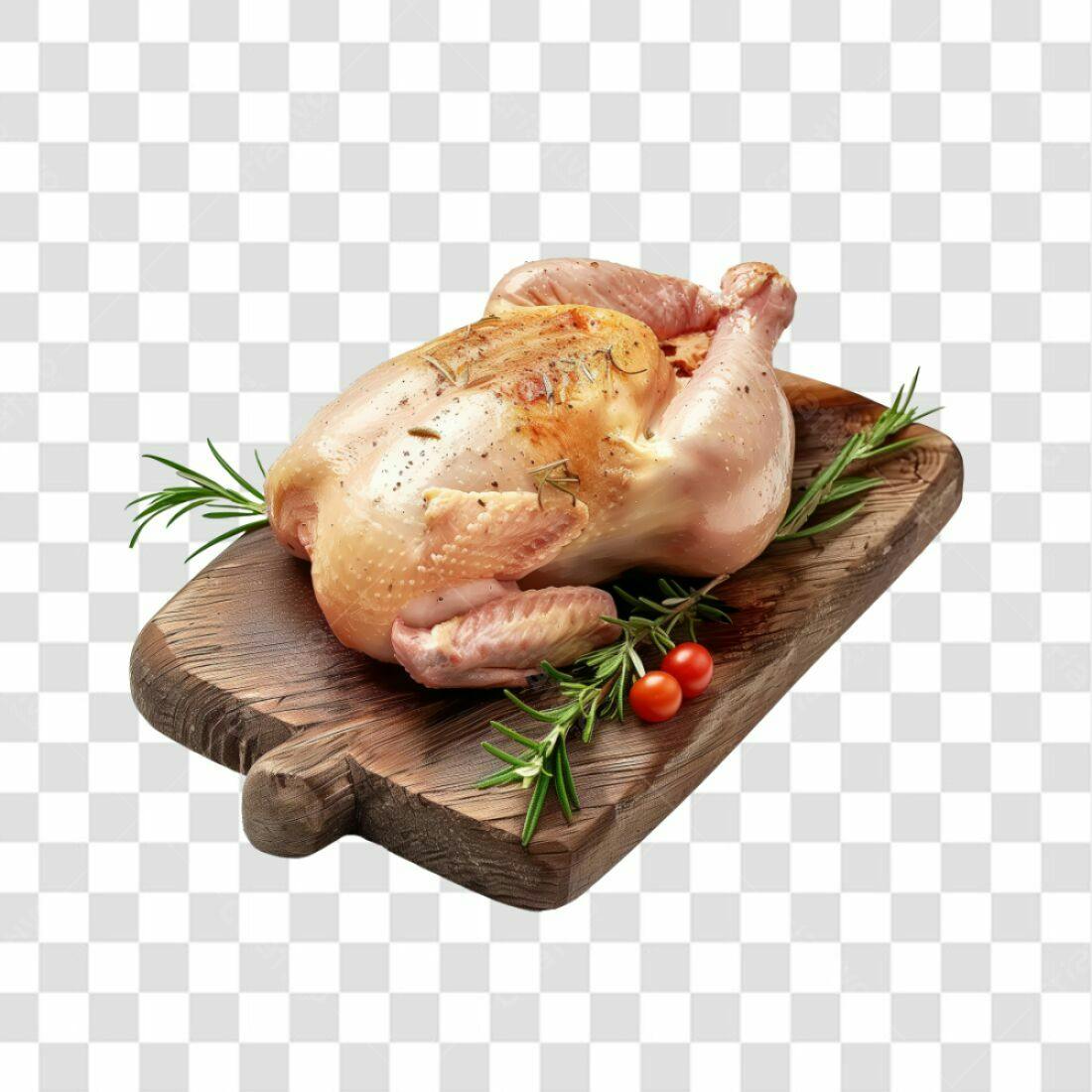 Imagem Frango Assado Tábua PNG com fundo transparente