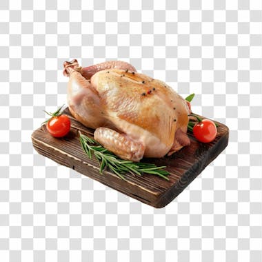 Imagem açougue frango resfriado congelado inteiro com fundo transparente