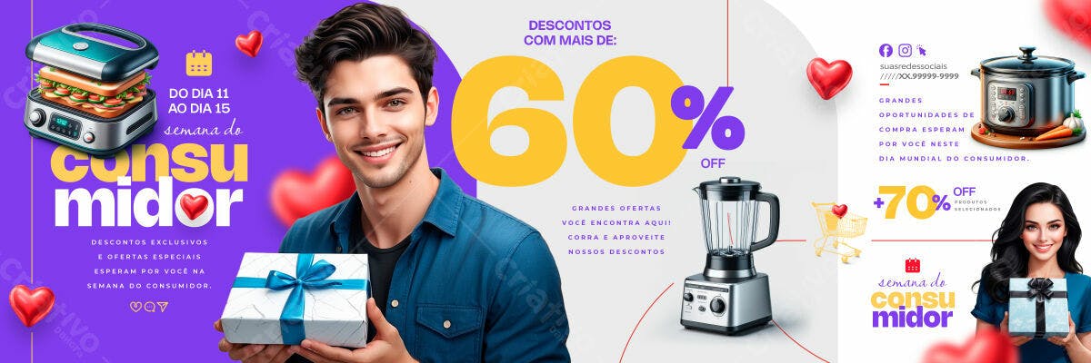 Banner Semana do Consumidor PSD Editável