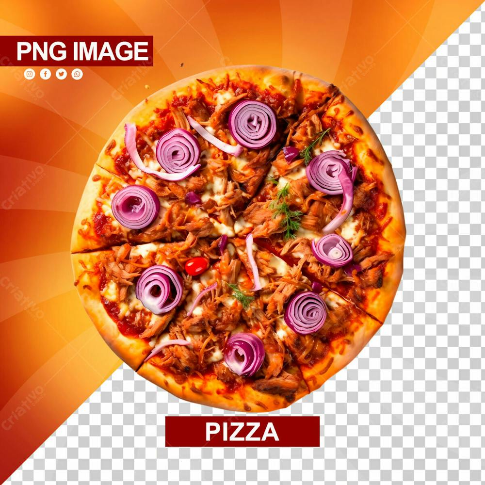 Pizza Fatiada Em 6 Pedacos Psd