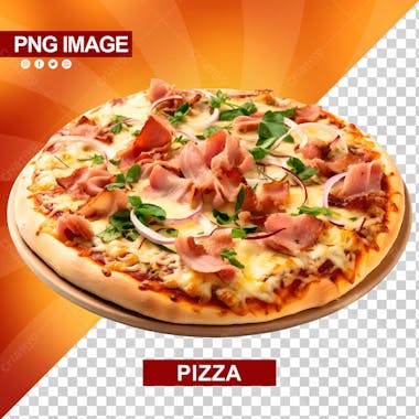 Deliciosa pizza tabua de madeira psd