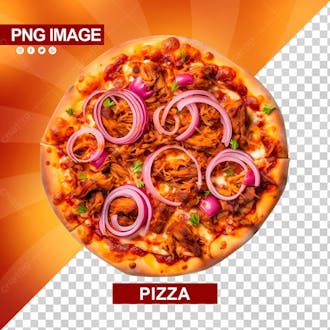 Deliciosa pizza redonda carne psd