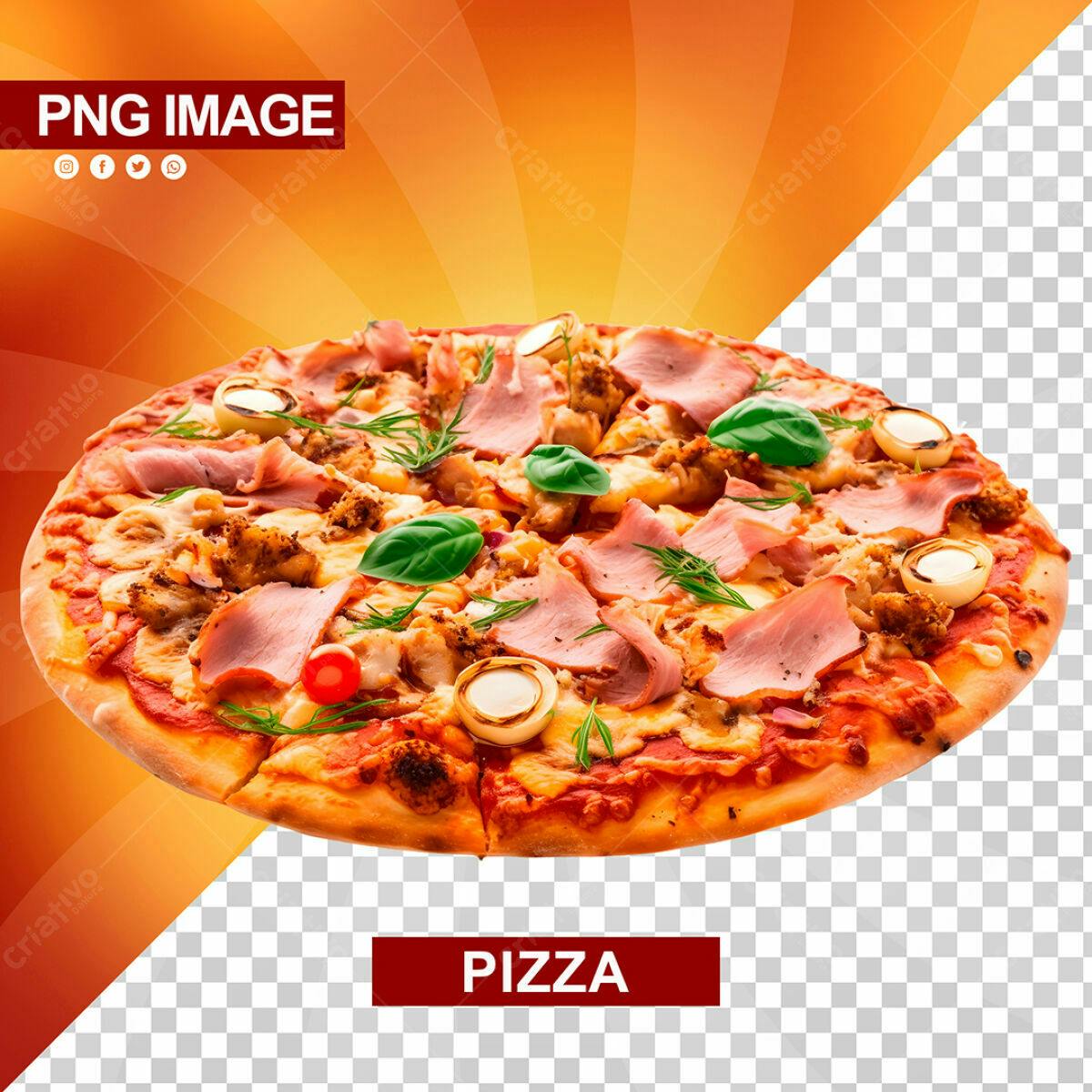 Psd de Pizza para Cardápio PSD Editável