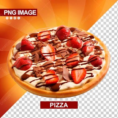 Pizza doce saborosa psd