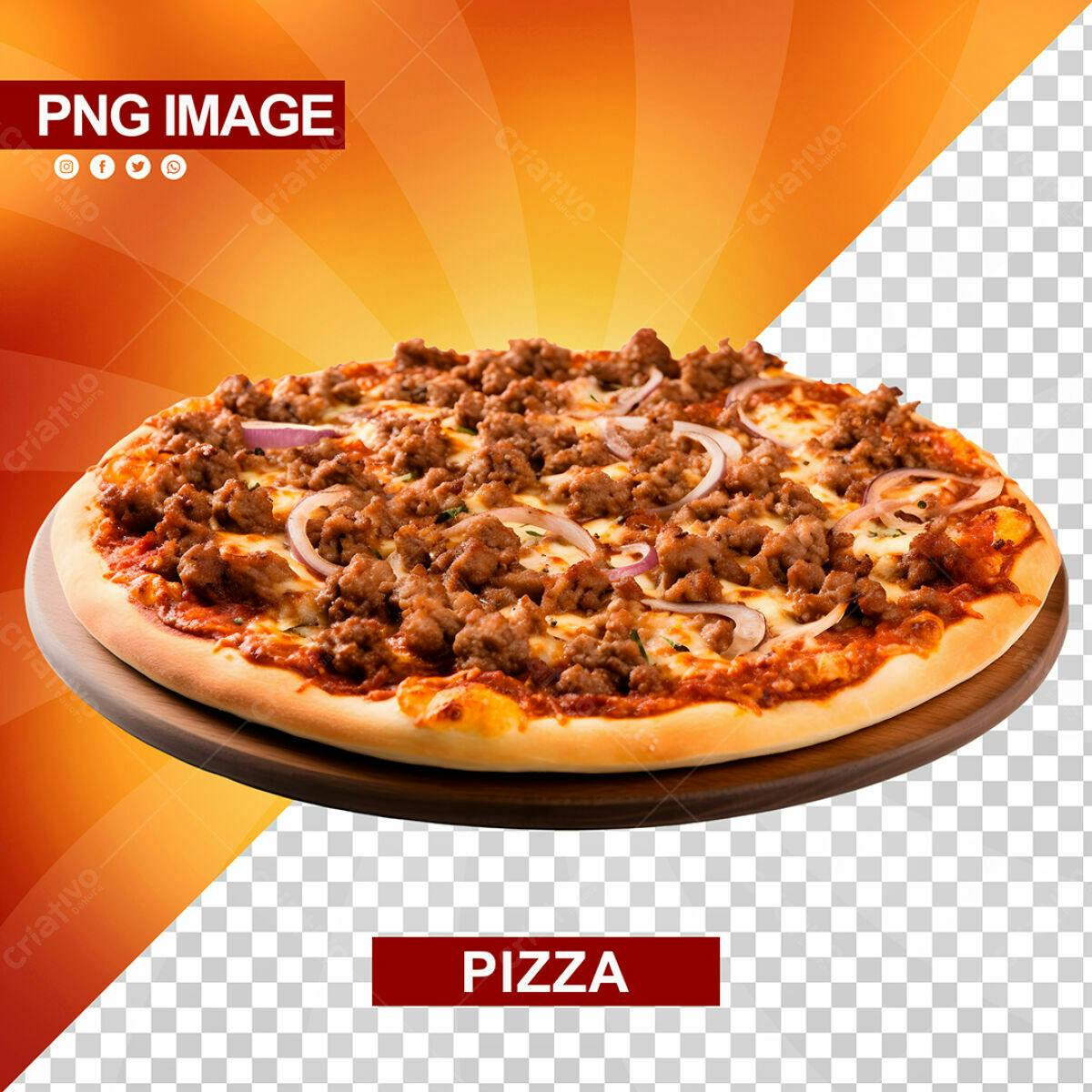 PSD Menu de Pizza para Lanchonete PSD Editável