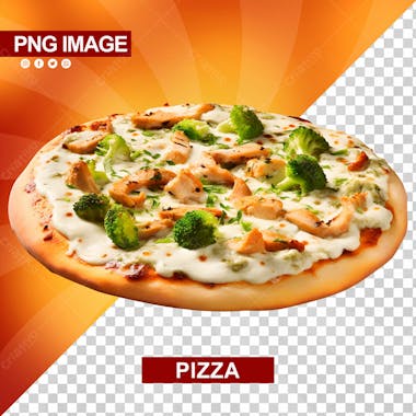 Deliciosa pizza redonda psd