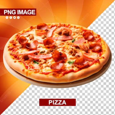 Pizza saborosa redonda forma de ferro psd