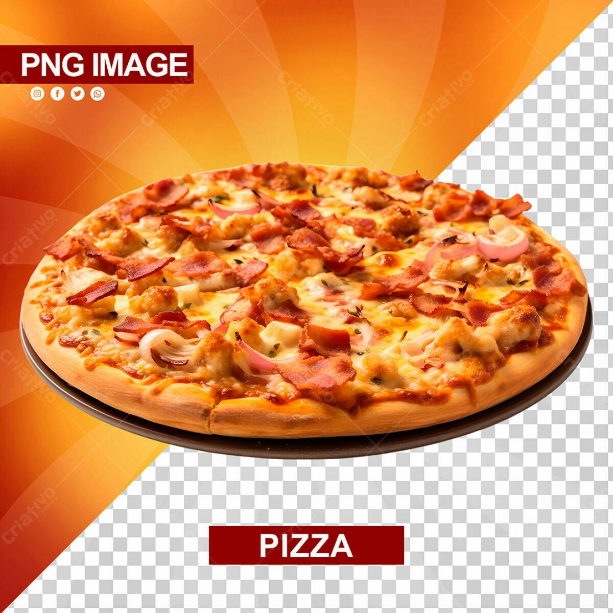 PSD de Pizza para Cardápio de Restaurante PSD Editável