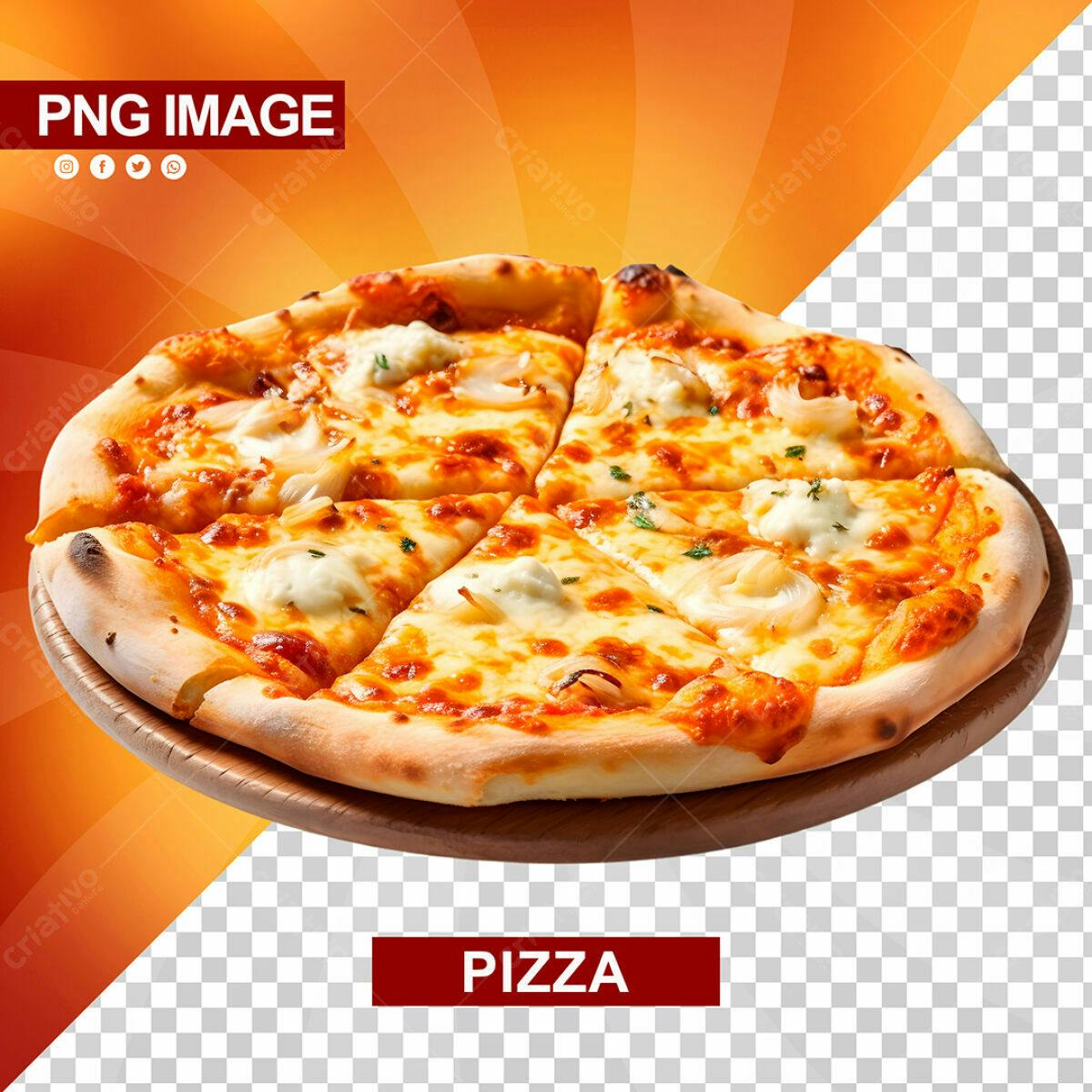Banner Pizza para Cardápio PSD Editável