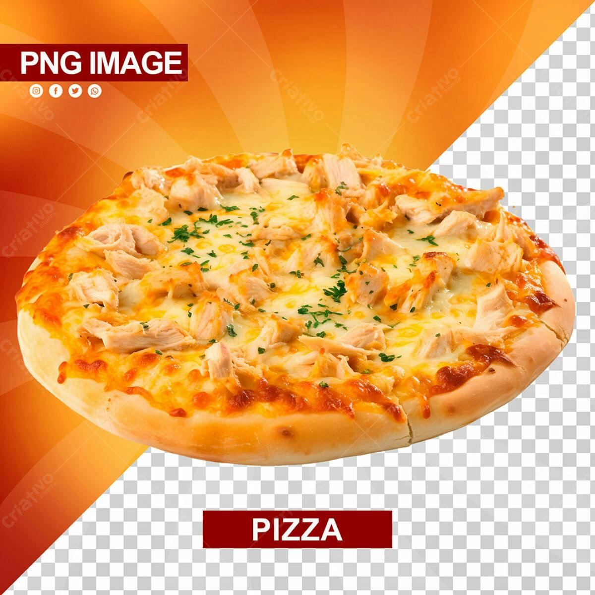 PSD Pizza para Cardápio de Restaurante PSD Editável