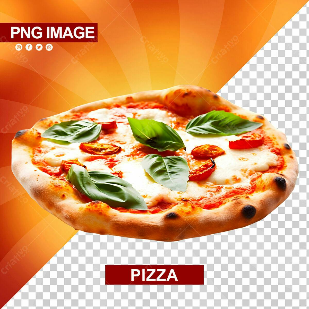 Banner Pizza para Redes Sociais PSD Editável