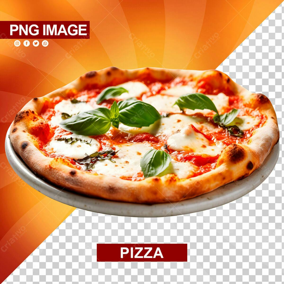 Imagem Pizza para Cardápio PSD Editável