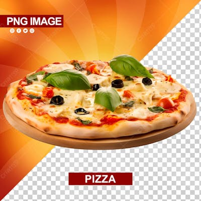 Deliciosa Pizza Redonda Tabua De Madeira Psd (5)