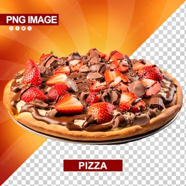 Deliciosa pizza de doce psd