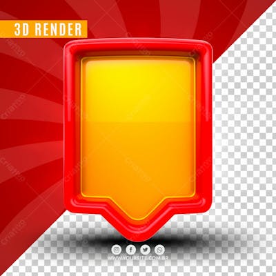 Elemento 3D Semana Do Consumidor Vermelho Para Composicao Psd