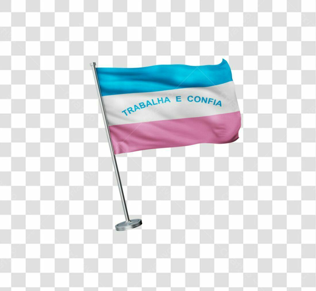 Bandeira PNG com fundo transparente Trabalha e Confia