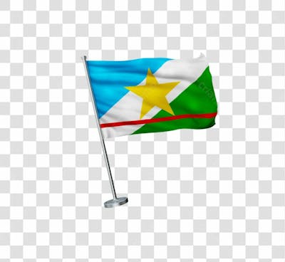 Bandeira Do Estado De Roraima Elemento 3D Para Composicao Png Transparente