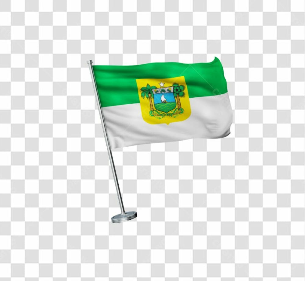 Bandeira Do Rio Grande Do Norte Elemento 3D Para Composicao Png Transparente