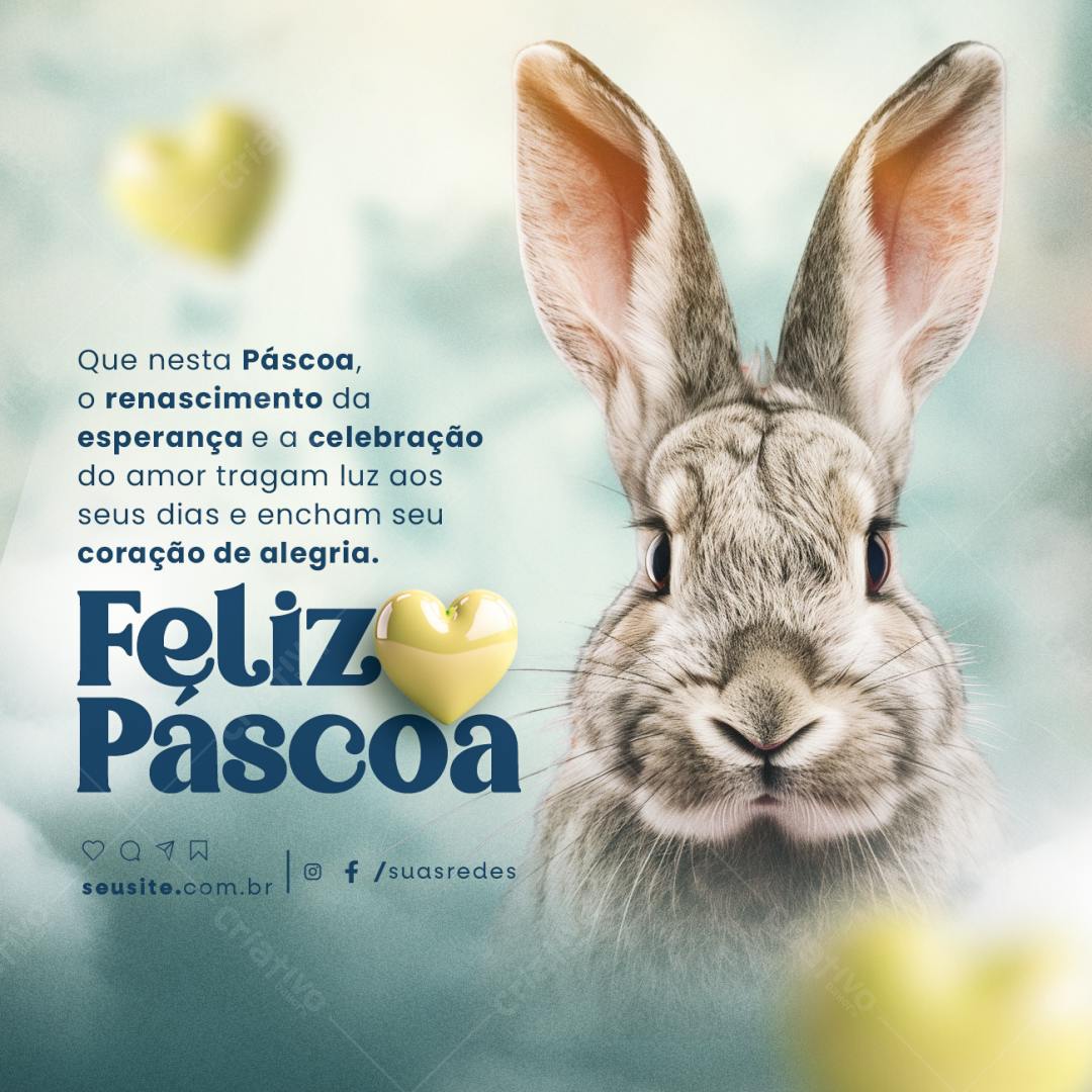 Imagem para Páscoa PSD Editável
