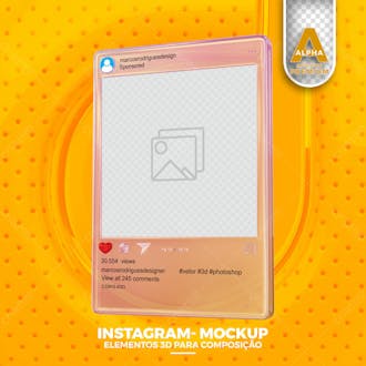 Mockup redes sociais instagram psd editavel