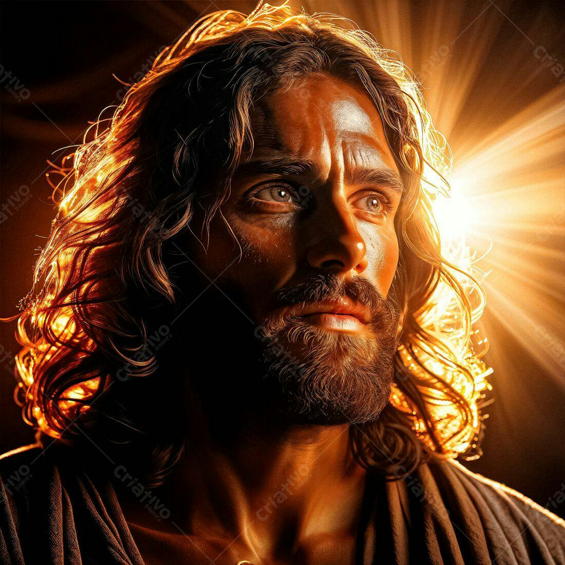 Retrato de Jesus Cristo iluminado