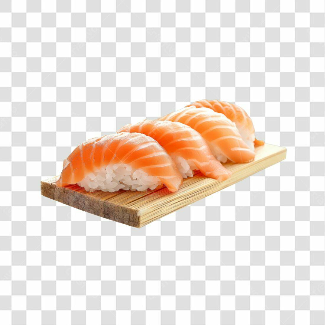 Icone Sushi Salmão PNG com fundo transparente
