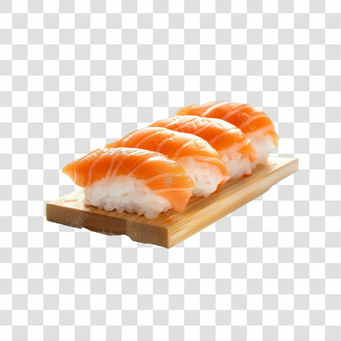 Icone Sushi Salmão PNG com fundo transparente