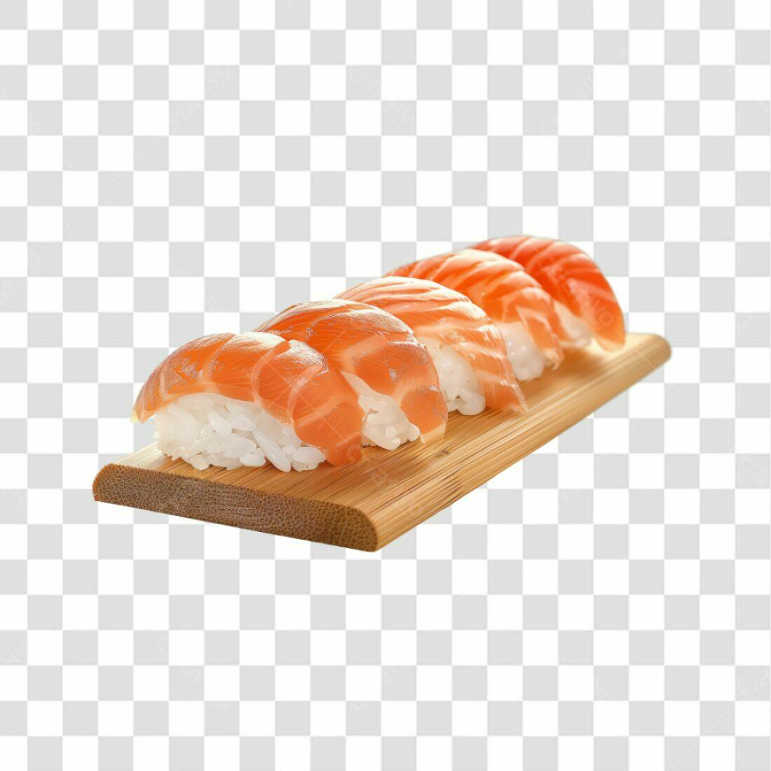 Icone Sushi Salmão PNG com fundo transparente