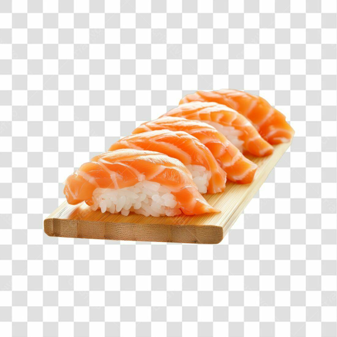 Icone Sushi Salmão PNG com fundo transparente