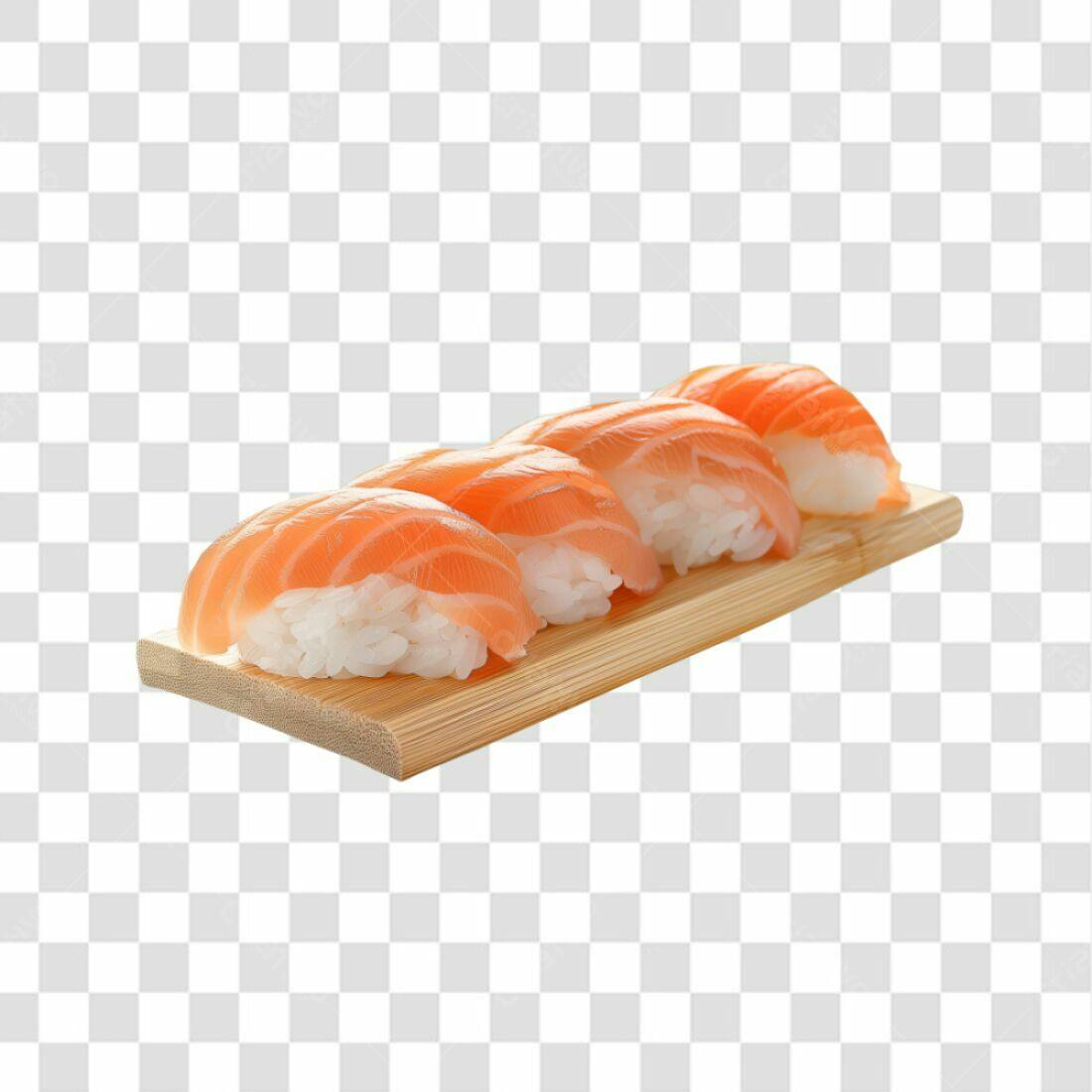 Icone Sushi Salmão PNG com fundo transparente