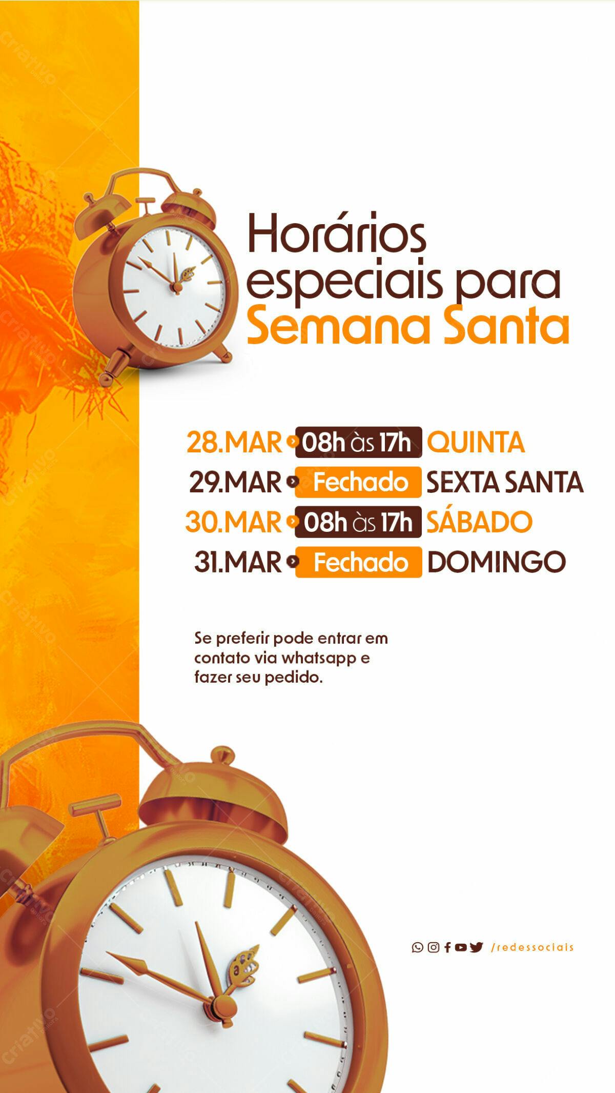 Flyer Semana Santa PSD Editável