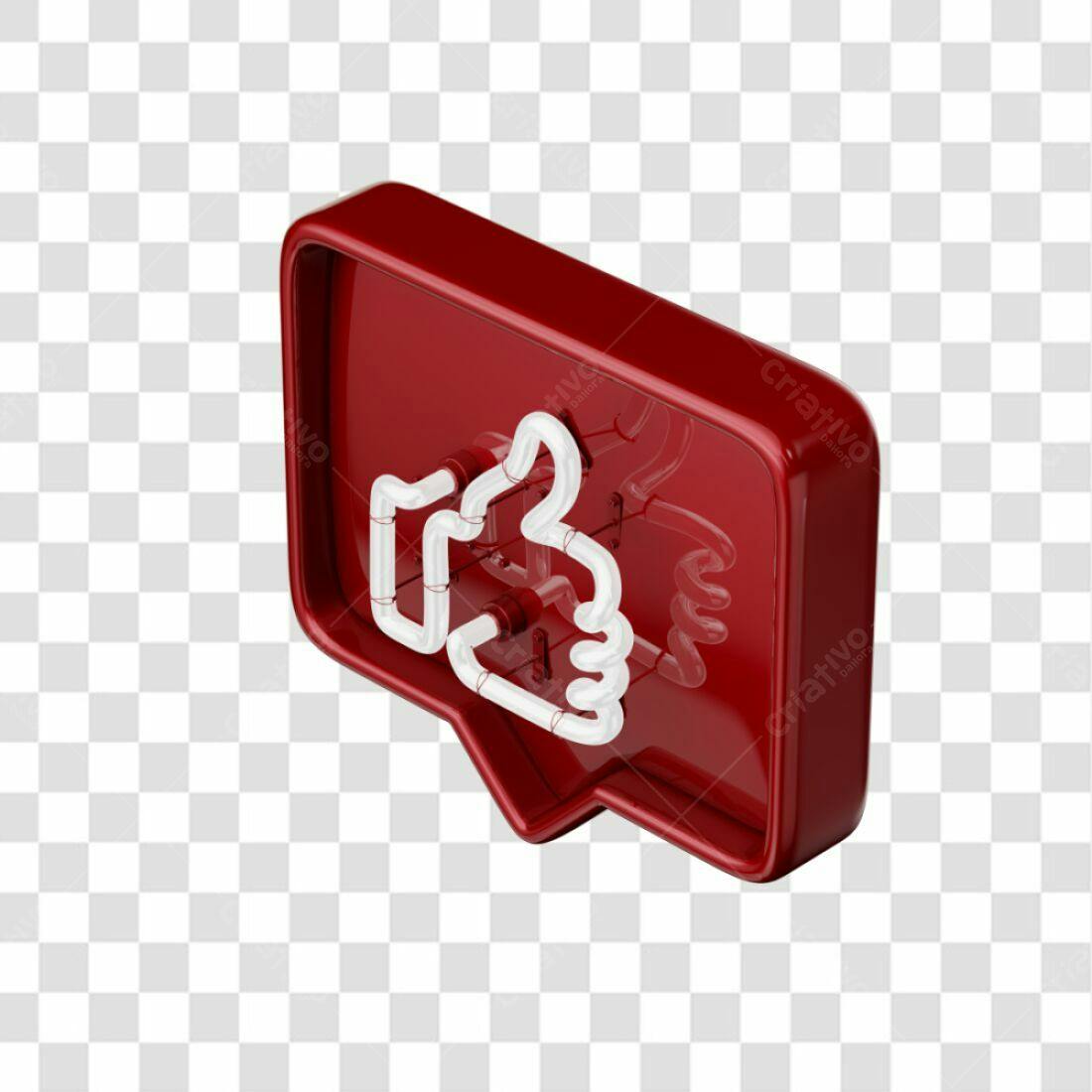 Ícone Curtida em Rede Social PNG com fundo transparente