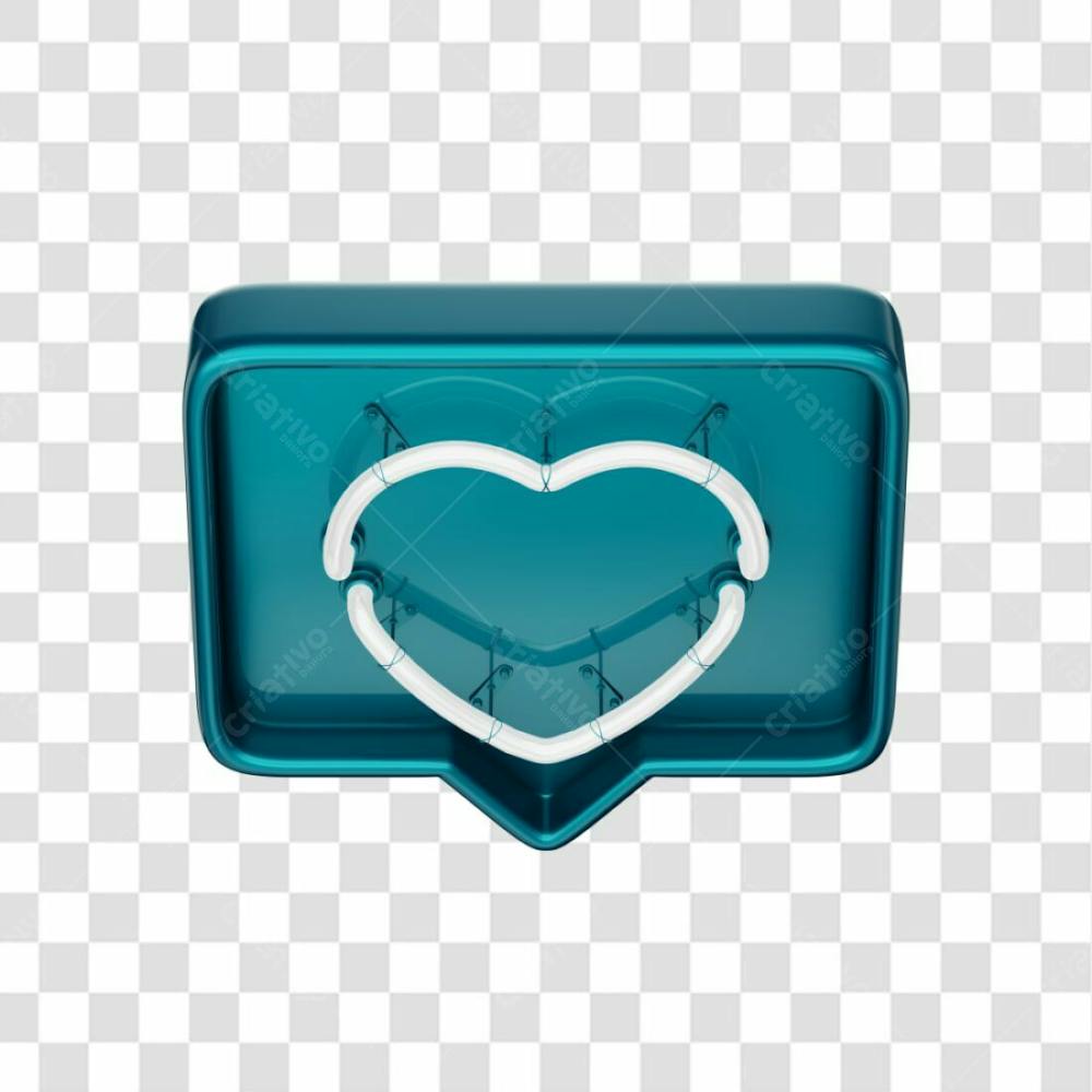 Icone 3D   Curtida   Like   Azul Esmeralda (8)