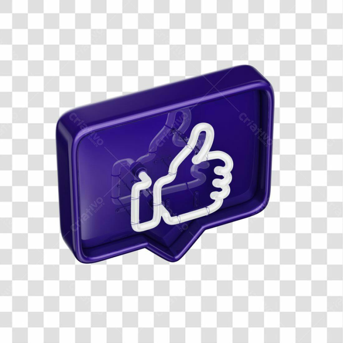 Ícone Curtida em Balão PNG com fundo transparente
