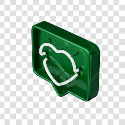 Icone 3D   Curtida   Like   Coração   Verde (8)