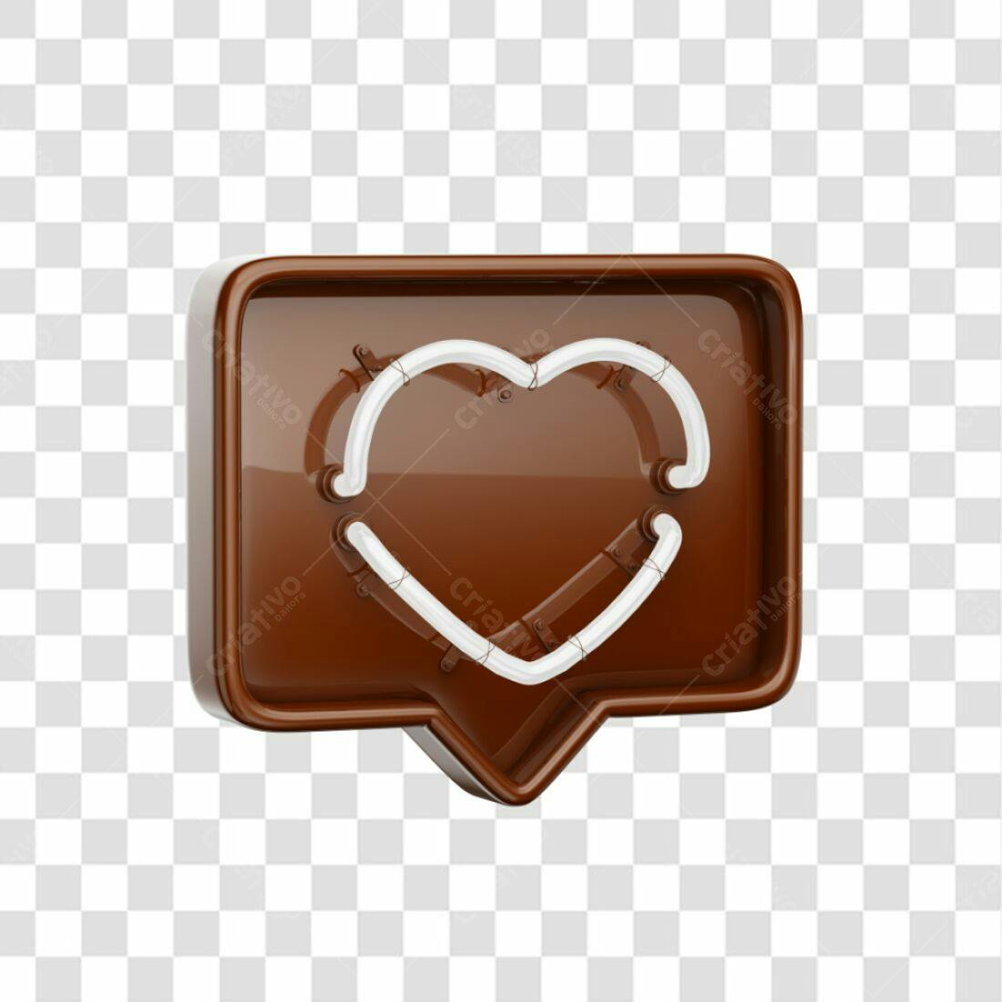 Ícone de Curtida Marrom PNG com fundo transparente