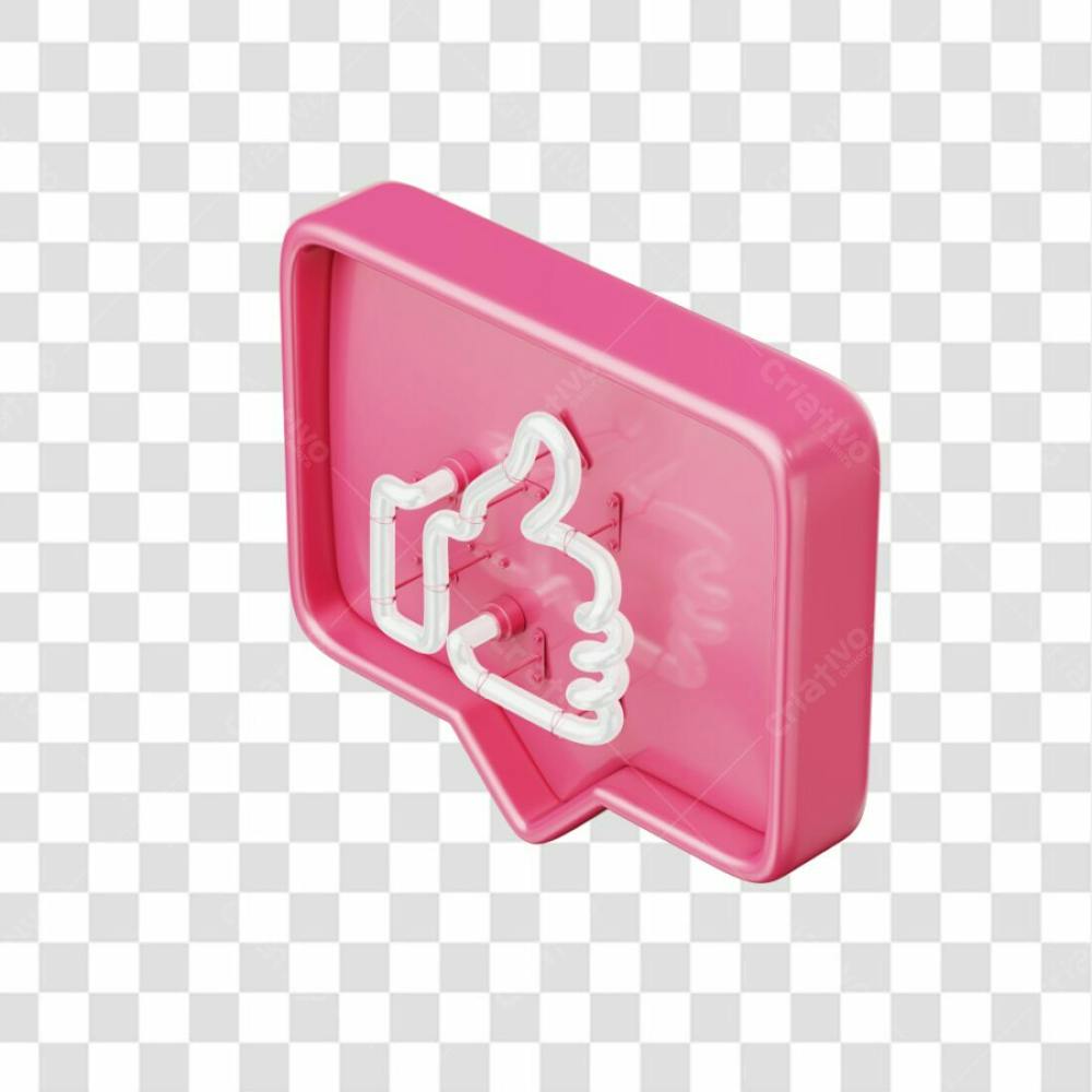 Icone 3D   Curtida   Like   Rosa Bebe (8)