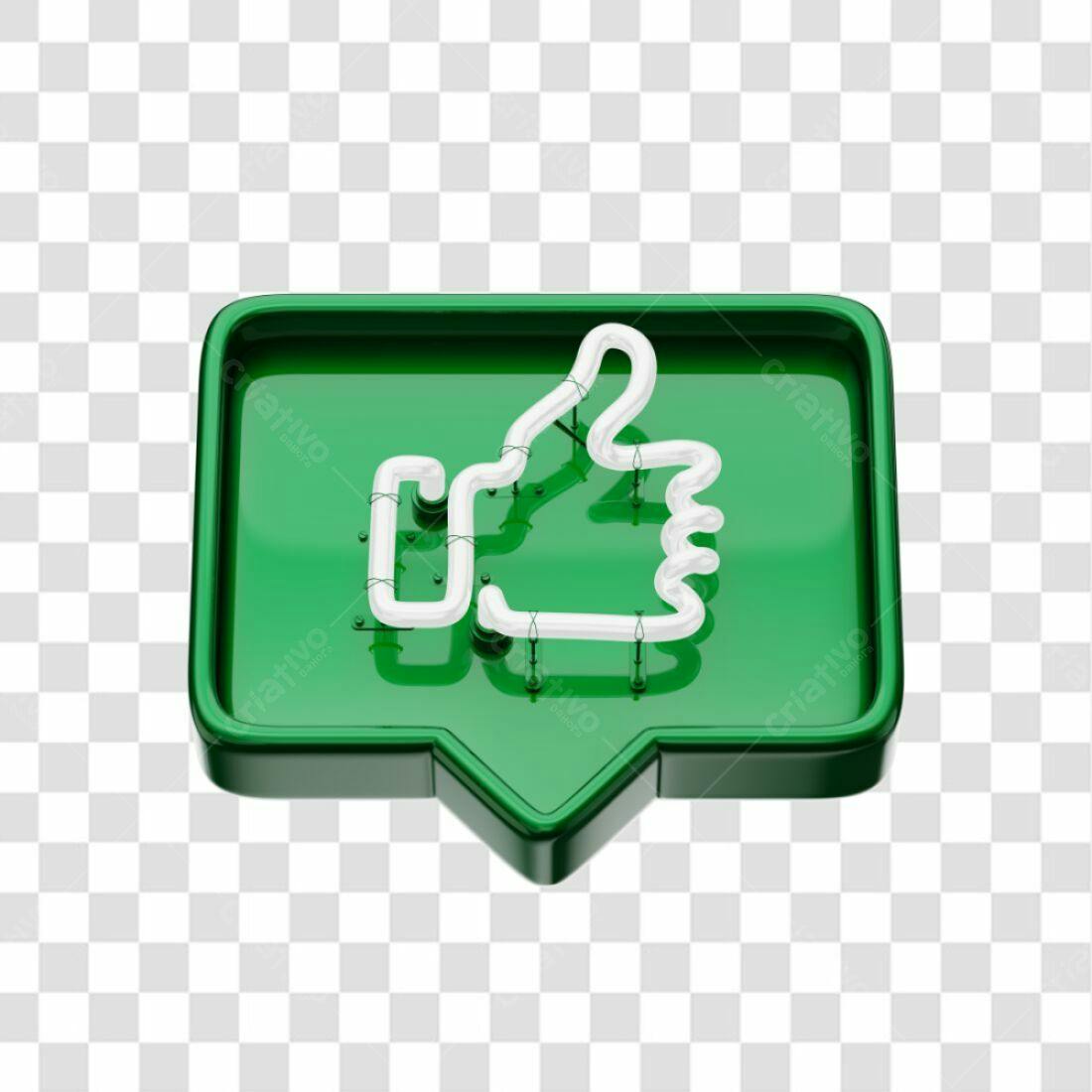 Icone Curtida Rede Social PNG com fundo transparente