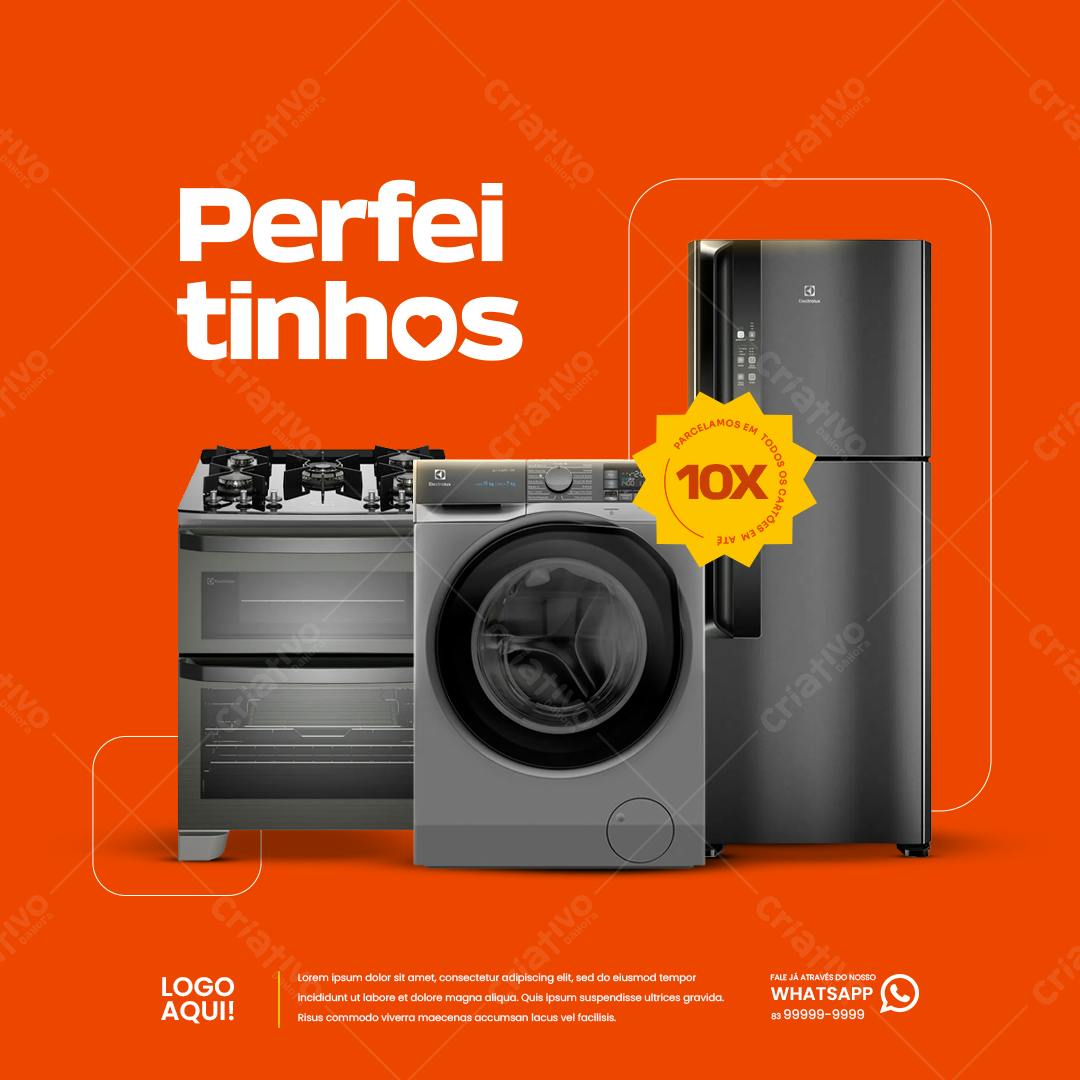 Postagem para Promoção de Eletrodomésticos PSD Editável